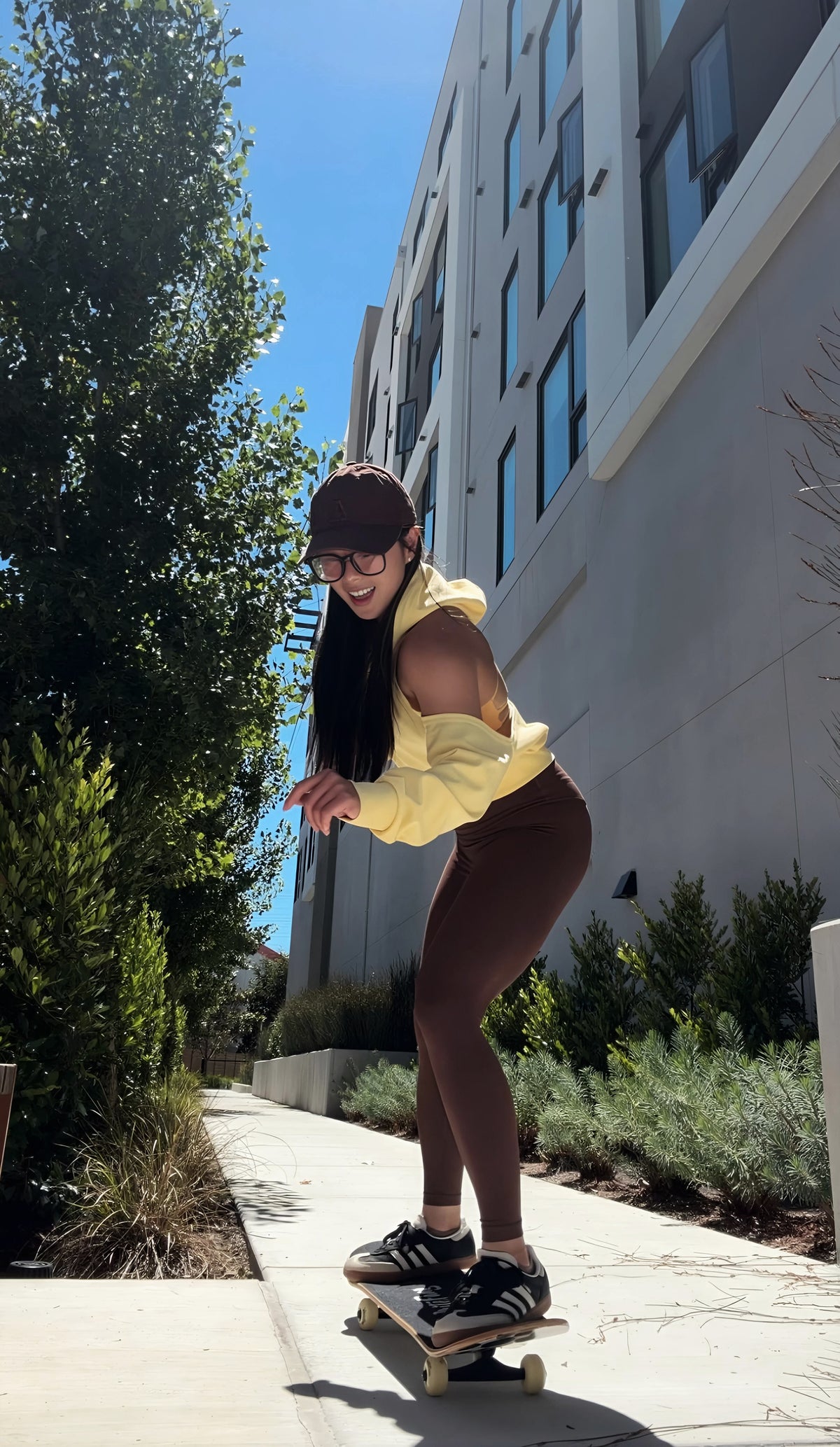 Turn Around | Open Back Hoodie | Sunshine Yellow