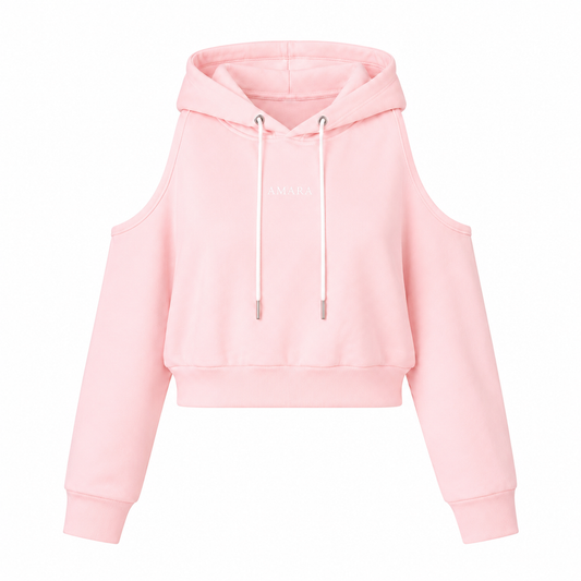Turn Around | Open Back Hoodie | Blush Pink