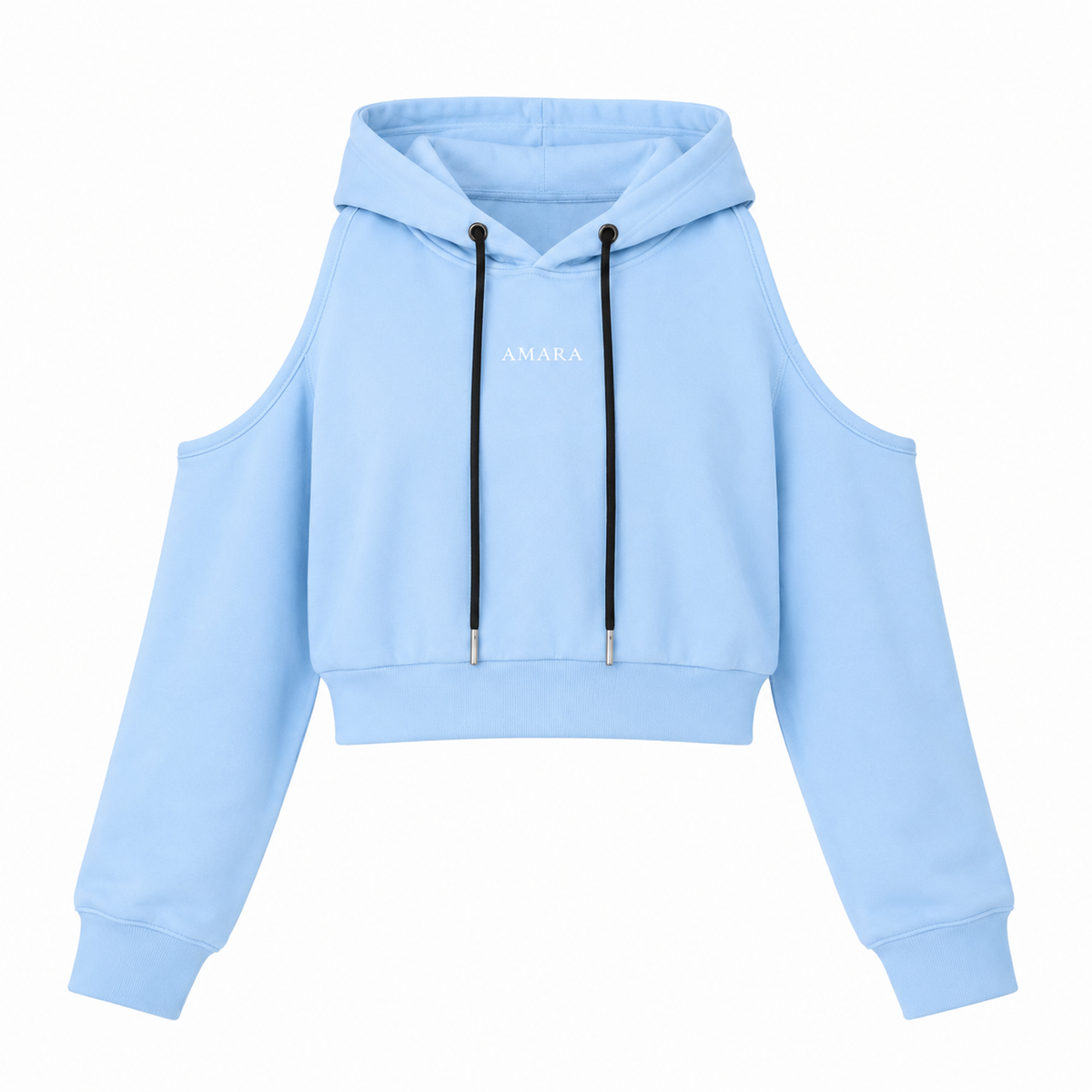 Turn Around | Open Back Hoodie | Baby Blue
